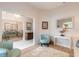 Cozy living area with comfortable seating and decorative accents at 123 Ponce Terrace Cir, Ponce Inlet, FL 32127