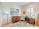 Bright home office features a desk, dresser, and coastal-themed decor at 123 Ponce Terrace Cir, Ponce Inlet, FL 32127