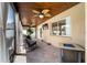 Enclosed lanai featuring outdoor seating and a fire pit, perfect for entertaining at 1413 La Paloma Cir, Winter Springs, FL 32708