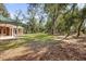 Spacious backyard with lush landscaping and trees at 1908 S Farm Rd, Deland, FL 32720