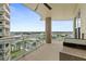 Spacious balcony offering panoramic ocean views at 1925 S Atlantic Ave # 703, Daytona Beach, FL 32118