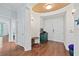 Entryway with hardwood floors and access to other rooms at 1925 S Atlantic Ave # 703, Daytona Beach, FL 32118