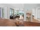 Living room with hardwood floors and ocean view at 1925 S Atlantic Ave # 703, Daytona Beach, FL 32118