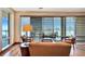 Ocean-view lounge with comfortable seating and large windows at 1925 S Atlantic Ave # 703, Daytona Beach, FL 32118