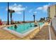 Refreshing beachfront pool with ample lounge chairs at 1925 S Atlantic Ave # 703, Daytona Beach, FL 32118
