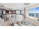 Open concept living area with kitchen, and stunning water views at 231 Riverside Dr # 1001, Holly Hill, FL 32117