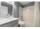 Nice bathroom with glass vessel sink and a bathtub at 2888 Berkshire Woods Ter, Deltona, FL 32725
