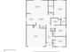 1-story floor plan with 3 bedrooms, 2 baths and garage at 304 Gardenia Ave, Debary, FL 32713