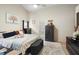 Main bedroom with king bed and access to private patio at 3125 Wood Rose Way, Deltona, FL 32725