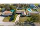 Aerial view of a house with two pools and a large backyard at 373 Blythville Ave, Deltona, FL 32725