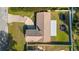 Aerial view showcases house and backyard details at 373 Blythville Ave, Deltona, FL 32725