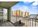 Balcony with partial ocean view and cityscape at 3800 S Atlantic Ave # 5040, Daytona Beach, FL 32118