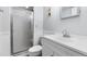 Clean bathroom with shower and vanity at 3800 S Atlantic Ave # 5040, Daytona Beach, FL 32118