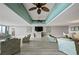Common area with high ceilings, modern light fixtures and comfortable seating at 395 S Atlantic Ave # 301, Ormond Beach, FL 32176