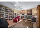 Spacious living room with built-in shelving and a comfortable seating area at 395 S Atlantic Ave # 301, Ormond Beach, FL 32176