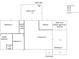 A detailed floor plan featuring four bedrooms, Gathering room, living room, kitchen, utility room, and guest bathroom at 5108 Cassatt Ave, Orlando, FL 32808