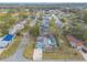 Aerial view of the property with pool and surrounding neighborhood, showcasing its location and community at 559 Eagle Dr, Daytona Beach, FL 32117