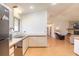 Kitchen boasts ample counter space and modern appliances at 601 Rasley Rd, New Smyrna Beach, FL 32168