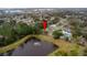 Aerial view of the house and surrounding neighborhood at 639 Florida Ave, Daytona Beach, FL 32117
