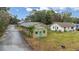 Aerial view of a single-Gathering home on a residential street at 639 Florida Ave, Daytona Beach, FL 32117