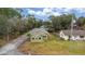 Aerial view of a single-Gathering home on a residential street at 639 Florida Ave, Daytona Beach, FL 32117