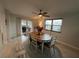 Dining area with doors to a patio and a view to the outside at 744 Baywood Ln, South Daytona, FL 32119