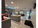 Bright kitchen features a large center island, skylight, and modern appliances at 744 Baywood Ln, South Daytona, FL 32119