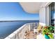Balcony with partial water view at 925 N Halifax Ave # 1001, Daytona Beach, FL 32118