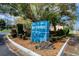 Community entrance sign for Bayshore at 925 N Halifax Ave # 1001, Daytona Beach, FL 32118