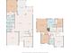 Two-story floor plan, showing bedrooms, bathrooms, living room, and kitchen at 1106 Woods Landing Dr, Minneola, FL 34715