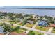 Aerial view showcasing a home's location near the water at 1412 Oak Forest Dr, Ormond Beach, FL 32174