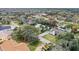 Wide aerial view of a neighborhood with lush green trees at 1412 Oak Forest Dr, Ormond Beach, FL 32174