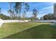 Spacious backyard with fenced perimeter and young trees at 1925 1St Ave, Deland, FL 32724