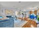 Open floor plan with living, dining, and kitchen areas at 216 Hickory Ave, Orange City, FL 32763
