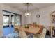 Dining area with table and chairs, access to screened porch at 2608 Treehaven Dr, Deltona, FL 32738