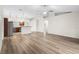 Spacious living room with hardwood floors and ceiling fan at 337 Orange Ave, Orange City, FL 32763