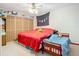Spacious bedroom with ample closet space and twin bed at 347 Castlewood Ln, New Smyrna Beach, FL 32168