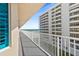 Balcony overlooking ocean and neighboring building at 3737 S Atlantic Ave # 504, Daytona Beach, FL 32118