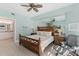 Spacious main bedroom with king bed and ensuite bathroom at 3737 S Atlantic Ave # 504, Daytona Beach, FL 32118