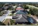 Aerial view of the house and surrounding neighborhood at 428 Hightower Dr, Debary, FL 32713
