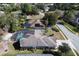Aerial view of house with pool at 428 Hightower Dr, Debary, FL 32713