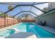 A stunning screened-in pool and spa area with a covered enclosure and plenty of space for relaxation and entertaining at 709 Lone Oak Dr, Port Orange, FL 32127