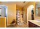 Bathroom with shower stall and vanity at 101 Los Arbor Dr, Deland, FL 32724