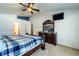 Main bedroom with a dresser and a view of the bathroom at 101 Los Arbor Dr, Deland, FL 32724