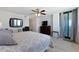 King-size bed, dresser and ocean view at 1420 N Atlantic Ave # 1102, Daytona Beach, FL 32118