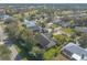 Aerial shot of a property close to a golf course with mature trees and well-maintained lawn at 1930 Seclusion Dr, Port Orange, FL 32128