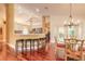Charming kitchen with barstool seating and bright lighting at 1930 Seclusion Dr, Port Orange, FL 32128