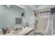 Clean bathroom with shower/tub combo and vanity at 2625 Sweet Springs St, Deltona, FL 32738