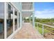 Large balcony offering scenic water views at 2806 Bay Vista Ct, New Smyrna Beach, FL 32168