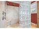 Spa-like bathroom with glass shower, dual vanities, and a large soaking tub at 2806 Bay Vista Ct, New Smyrna Beach, FL 32168